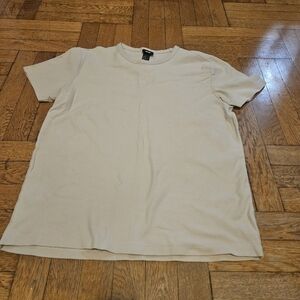 H&M Men's Beige T-Shirt